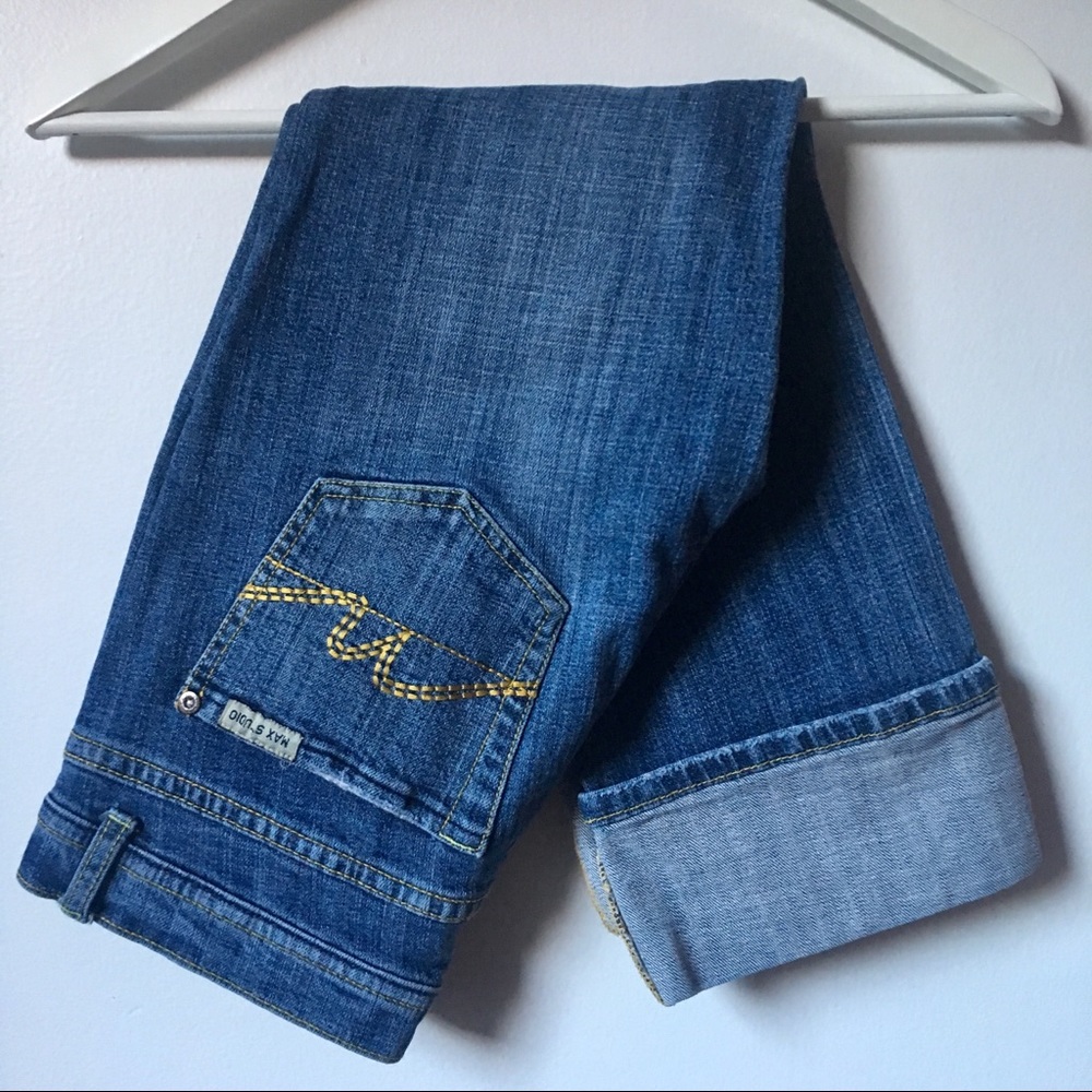 🪐SOLD🪐 - Max Studio Cropped Folded Hem Jeans